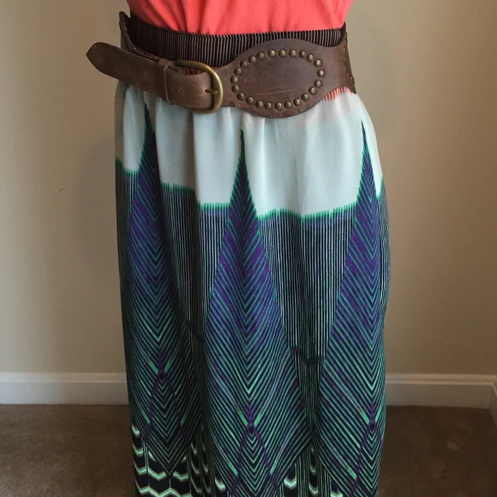 Anthropologie MAEVE MaxiSkirt w/Side Split - Picture 3 of 8